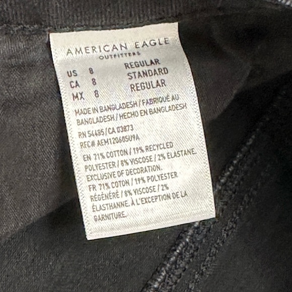 NEW American Eagle Washed Denim Black Miniskirt - Picture 4 of 5